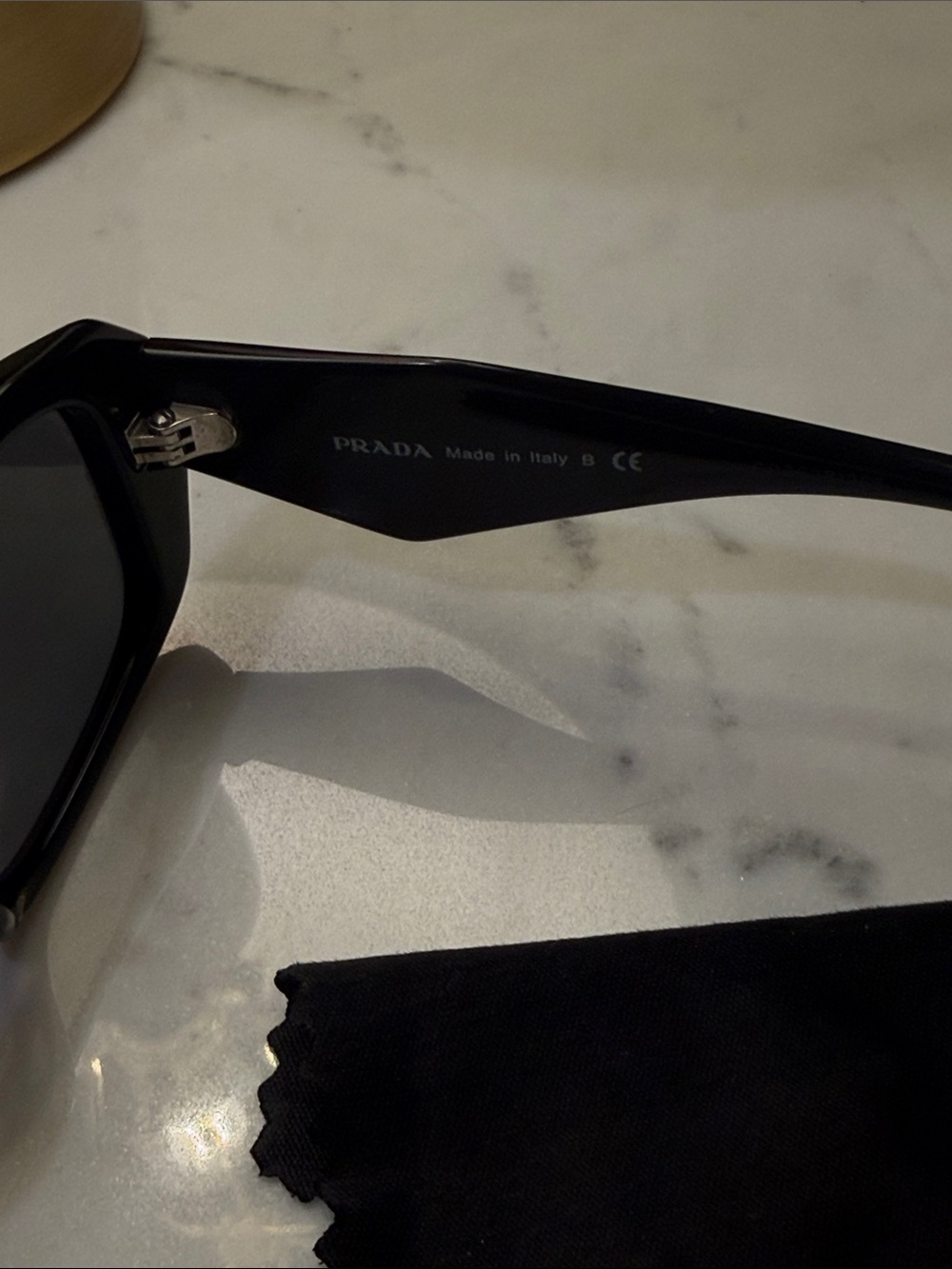 Prada Black Geometric Frame Sunglasses - Picture 5 of 12